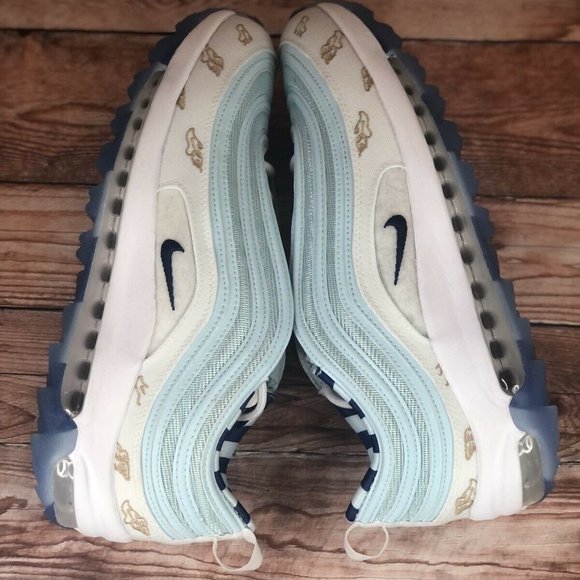 NIKE Air Max 97 G NRG U "Winged Foot" Men's Size 10 White Golf Shoes/Cleats New - Picture 7 of 11